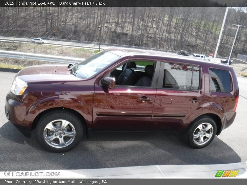 Dark Cherry Pearl / Black 2015 Honda Pilot EX-L 4WD
