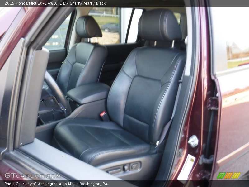 Dark Cherry Pearl / Black 2015 Honda Pilot EX-L 4WD