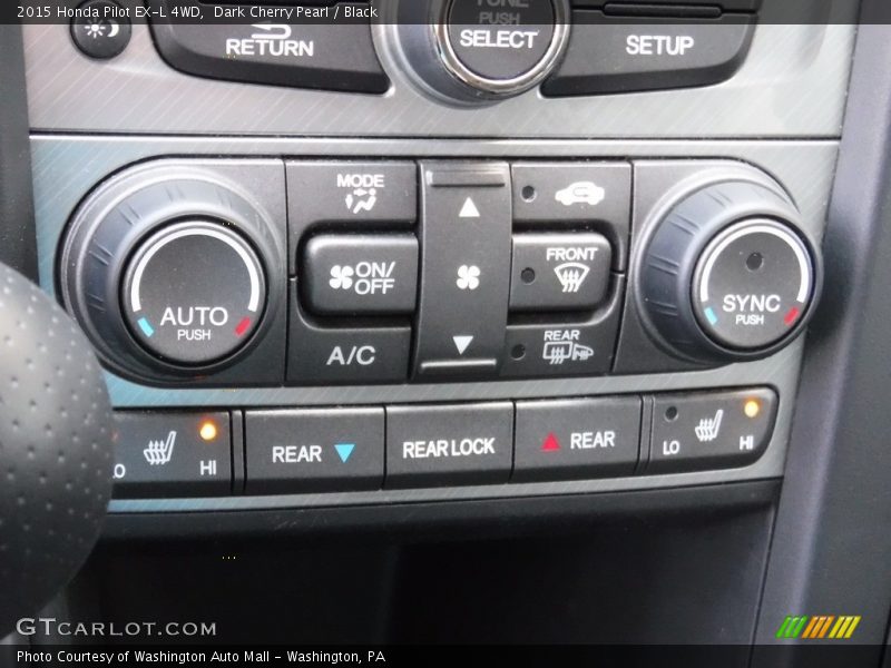 Dark Cherry Pearl / Black 2015 Honda Pilot EX-L 4WD
