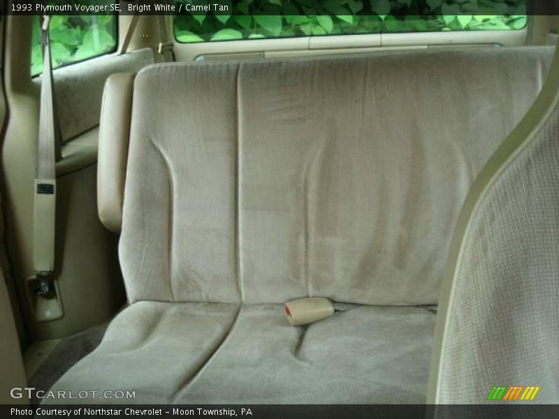 Bright White / Camel Tan 1993 Plymouth Voyager SE