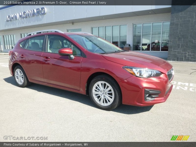 Crimson Red Pearl / Ivory 2018 Subaru Impreza 2.0i Premium 5-Door