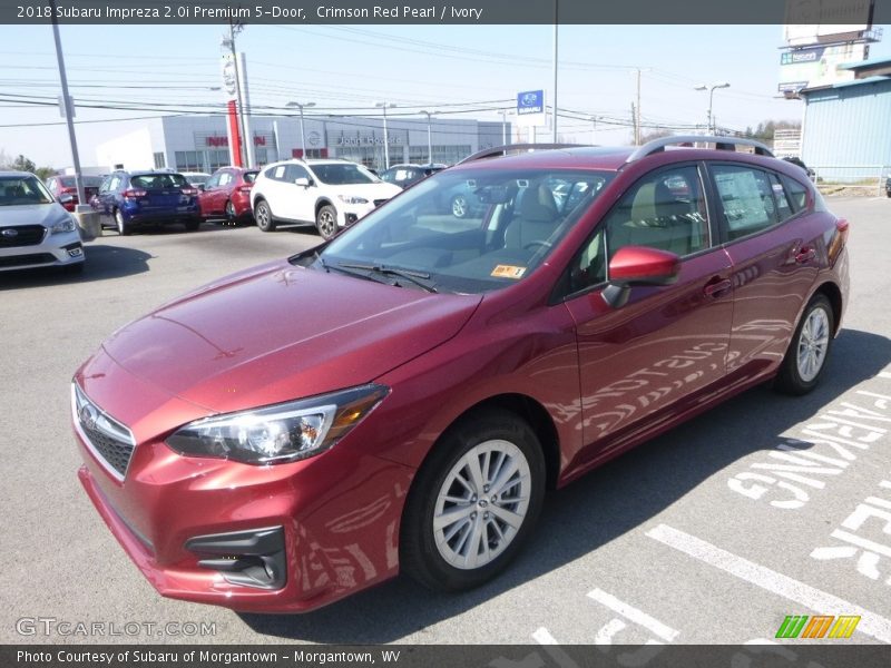 Crimson Red Pearl / Ivory 2018 Subaru Impreza 2.0i Premium 5-Door