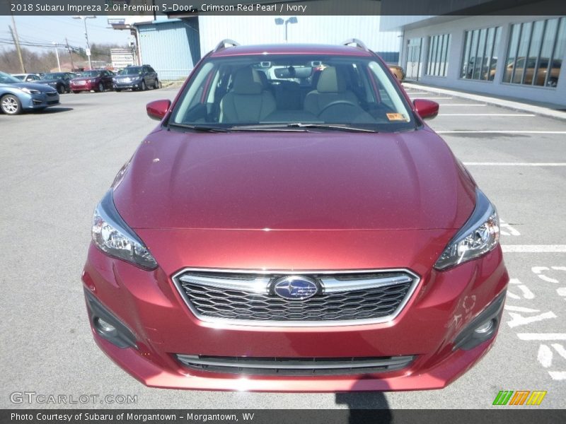Crimson Red Pearl / Ivory 2018 Subaru Impreza 2.0i Premium 5-Door