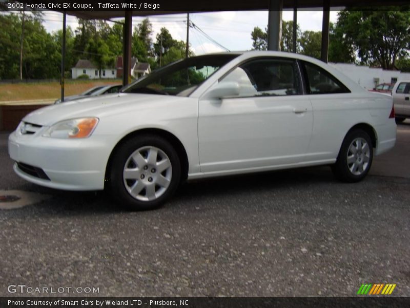Taffeta White / Beige 2002 Honda Civic EX Coupe