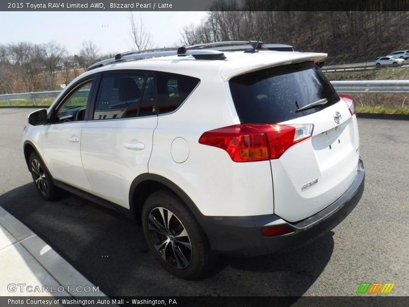 Blizzard Pearl / Latte 2015 Toyota RAV4 Limited AWD