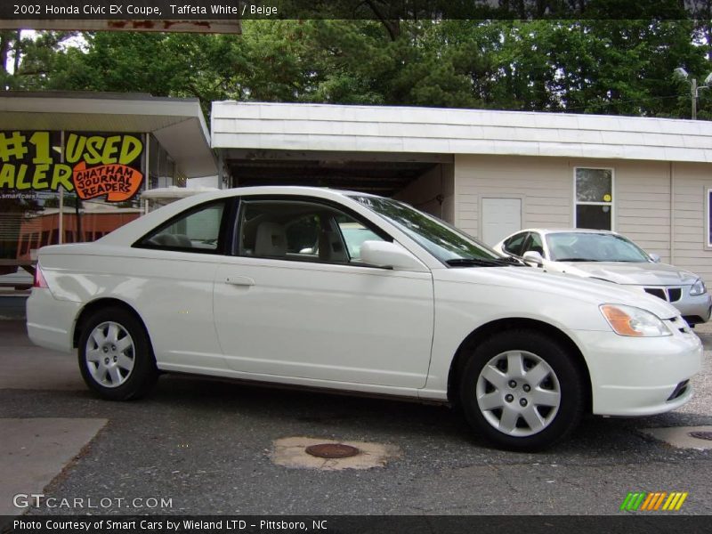 Taffeta White / Beige 2002 Honda Civic EX Coupe