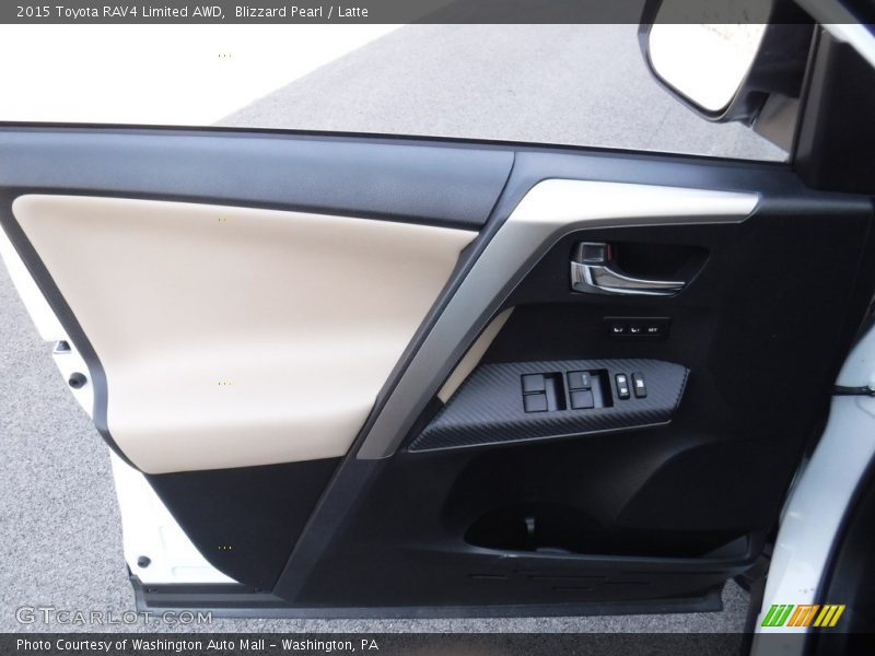Blizzard Pearl / Latte 2015 Toyota RAV4 Limited AWD