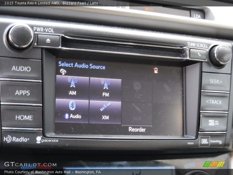 Blizzard Pearl / Latte 2015 Toyota RAV4 Limited AWD