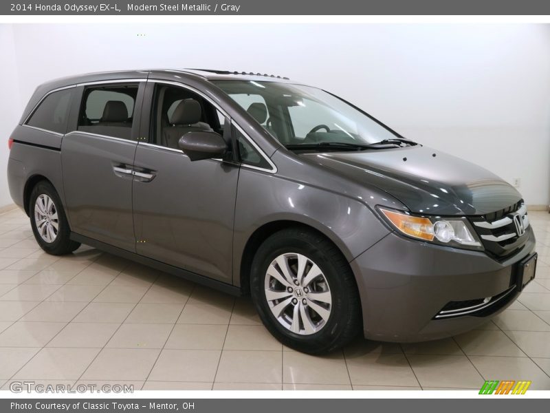 Modern Steel Metallic / Gray 2014 Honda Odyssey EX-L