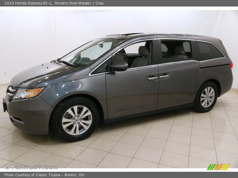 Modern Steel Metallic / Gray 2014 Honda Odyssey EX-L