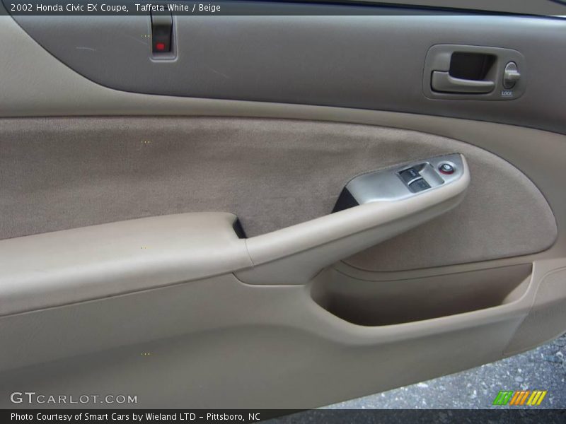 Taffeta White / Beige 2002 Honda Civic EX Coupe