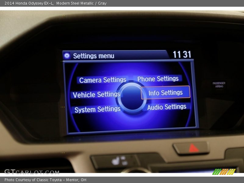 Modern Steel Metallic / Gray 2014 Honda Odyssey EX-L