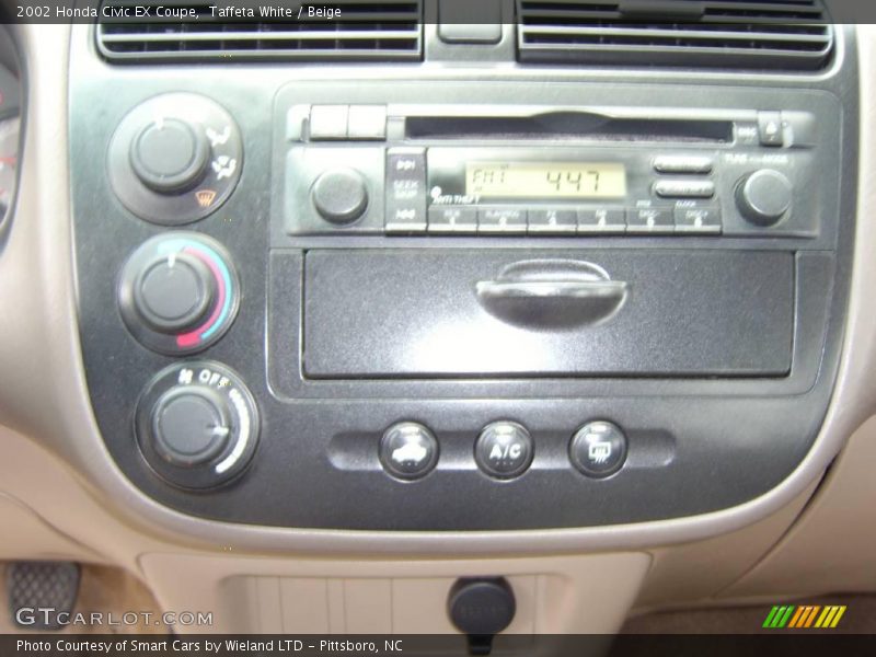 Taffeta White / Beige 2002 Honda Civic EX Coupe
