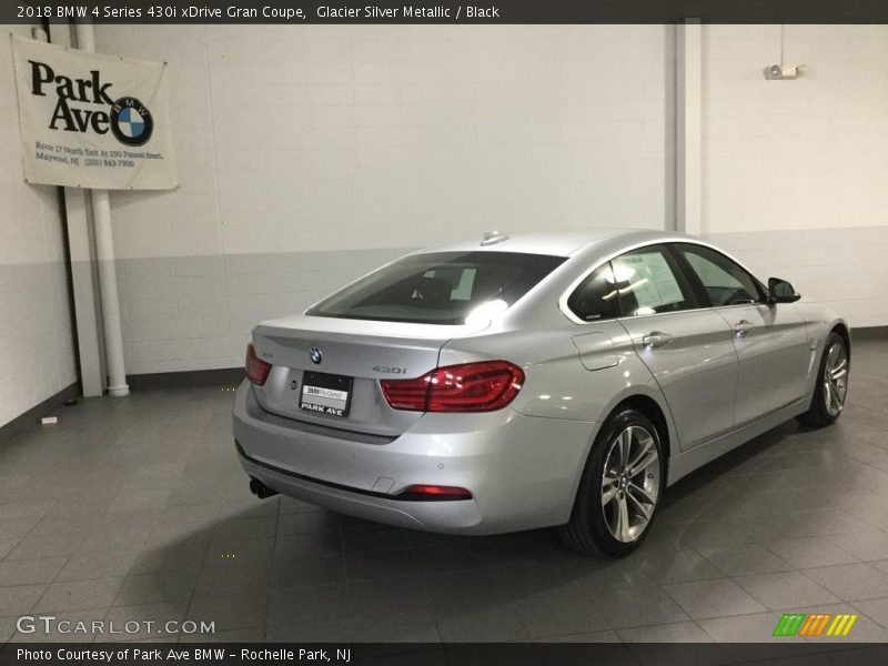 Glacier Silver Metallic / Black 2018 BMW 4 Series 430i xDrive Gran Coupe
