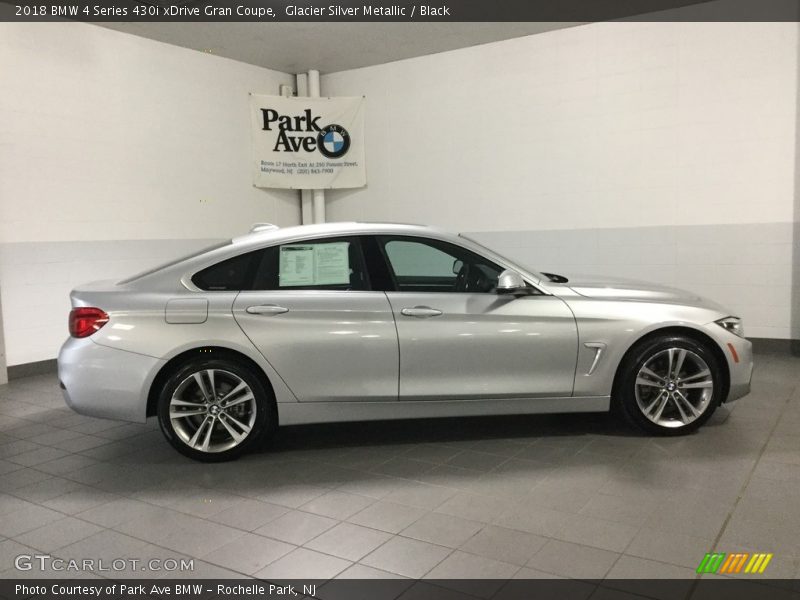 Glacier Silver Metallic / Black 2018 BMW 4 Series 430i xDrive Gran Coupe