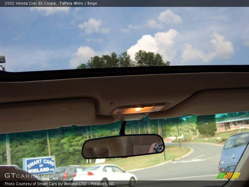 Taffeta White / Beige 2002 Honda Civic EX Coupe