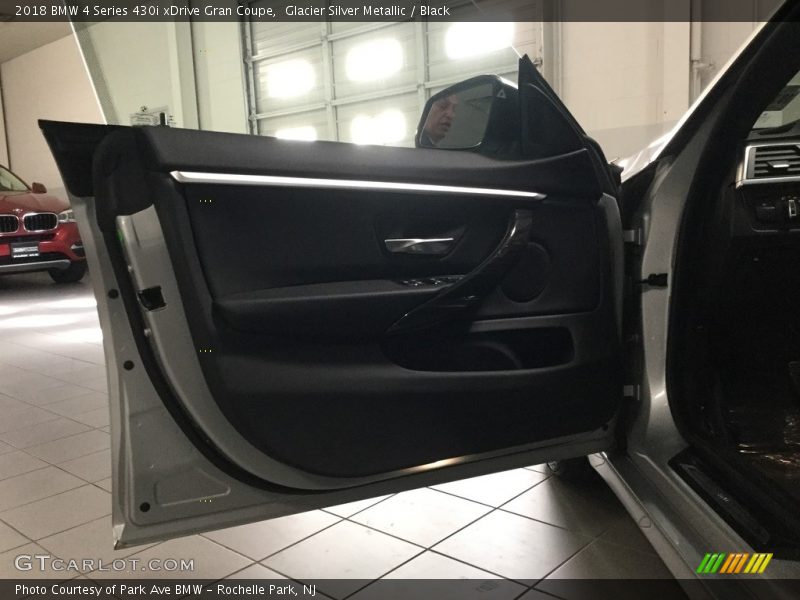 Glacier Silver Metallic / Black 2018 BMW 4 Series 430i xDrive Gran Coupe