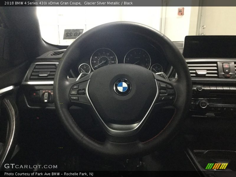 Glacier Silver Metallic / Black 2018 BMW 4 Series 430i xDrive Gran Coupe