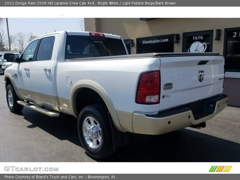 Bright White / Light Pebble Beige/Bark Brown 2011 Dodge Ram 2500 HD Laramie Crew Cab 4x4