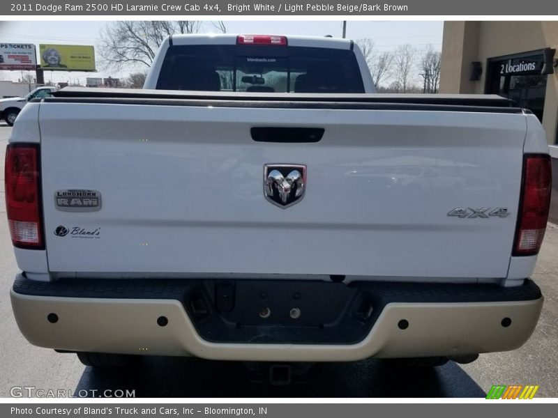 Bright White / Light Pebble Beige/Bark Brown 2011 Dodge Ram 2500 HD Laramie Crew Cab 4x4