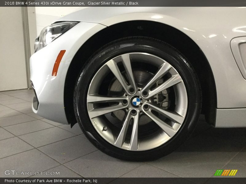 Glacier Silver Metallic / Black 2018 BMW 4 Series 430i xDrive Gran Coupe