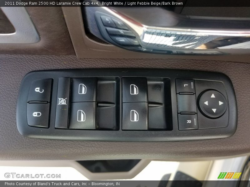 Bright White / Light Pebble Beige/Bark Brown 2011 Dodge Ram 2500 HD Laramie Crew Cab 4x4