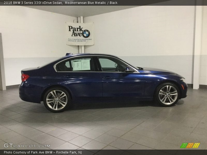 Mediterranean Blue Metallic / Black 2018 BMW 3 Series 330i xDrive Sedan