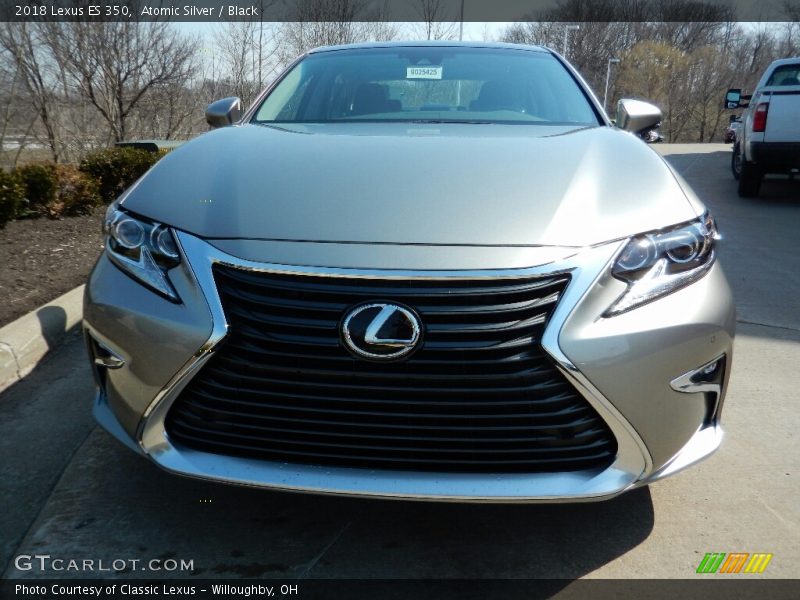 Atomic Silver / Black 2018 Lexus ES 350