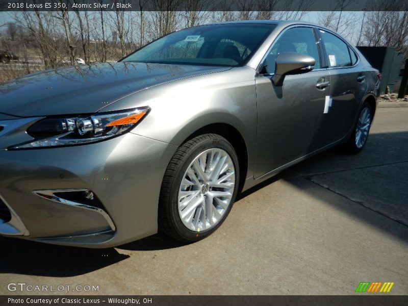 Atomic Silver / Black 2018 Lexus ES 350