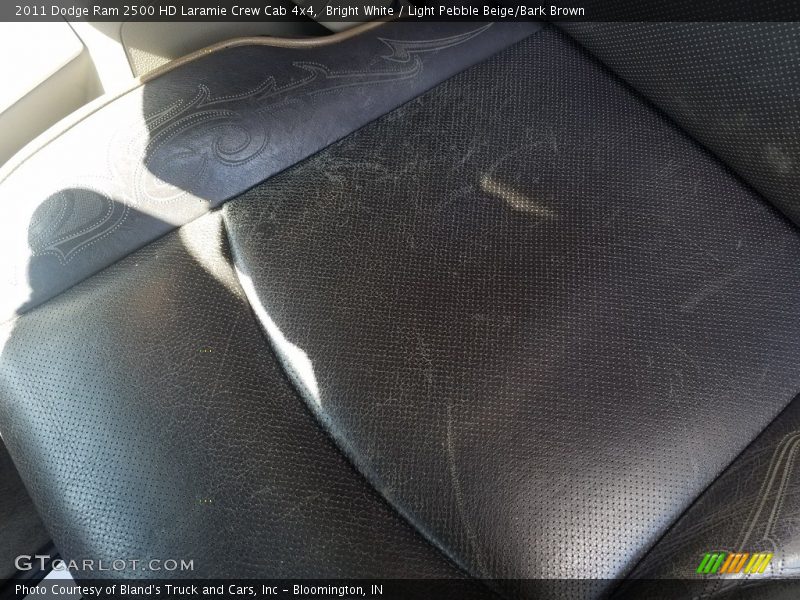 Bright White / Light Pebble Beige/Bark Brown 2011 Dodge Ram 2500 HD Laramie Crew Cab 4x4
