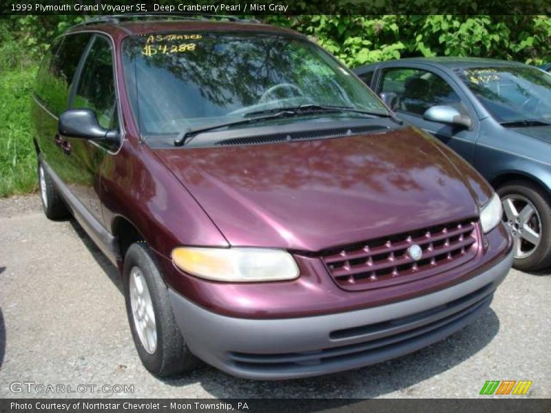 Deep Cranberry Pearl / Mist Gray 1999 Plymouth Grand Voyager SE