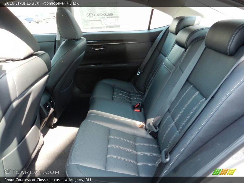 Atomic Silver / Black 2018 Lexus ES 350