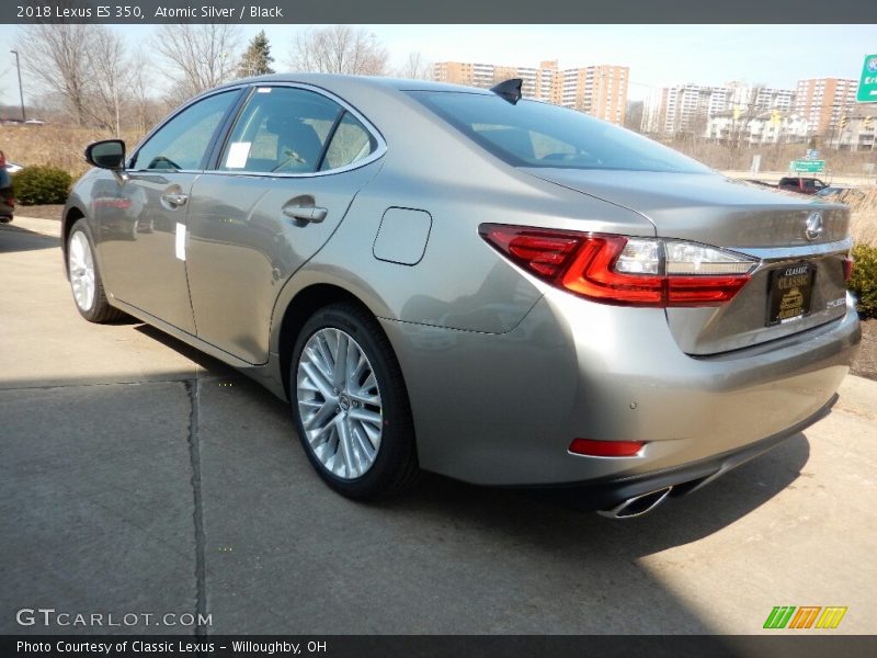 Atomic Silver / Black 2018 Lexus ES 350