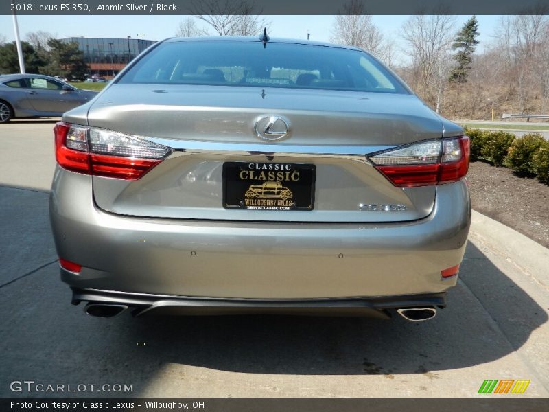 Atomic Silver / Black 2018 Lexus ES 350