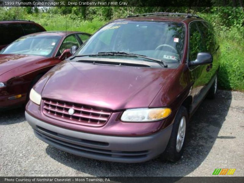 Deep Cranberry Pearl / Mist Gray 1999 Plymouth Grand Voyager SE