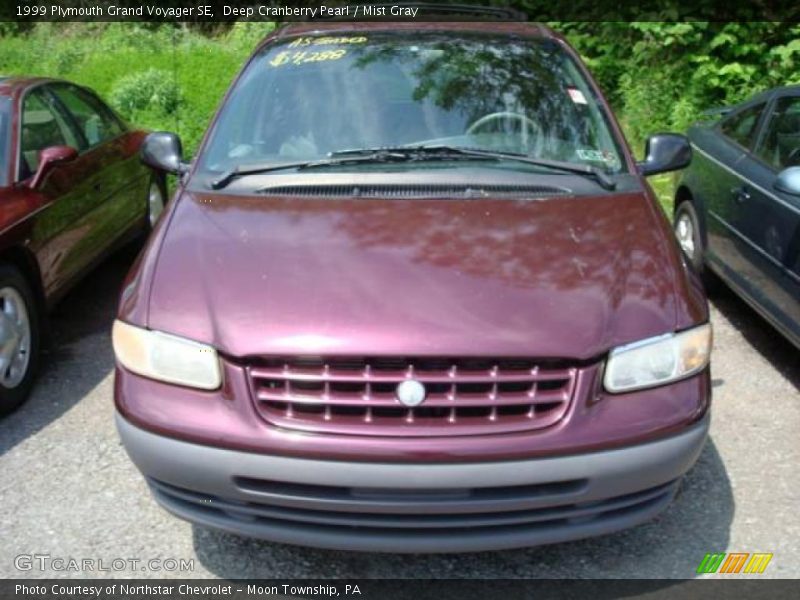 Deep Cranberry Pearl / Mist Gray 1999 Plymouth Grand Voyager SE