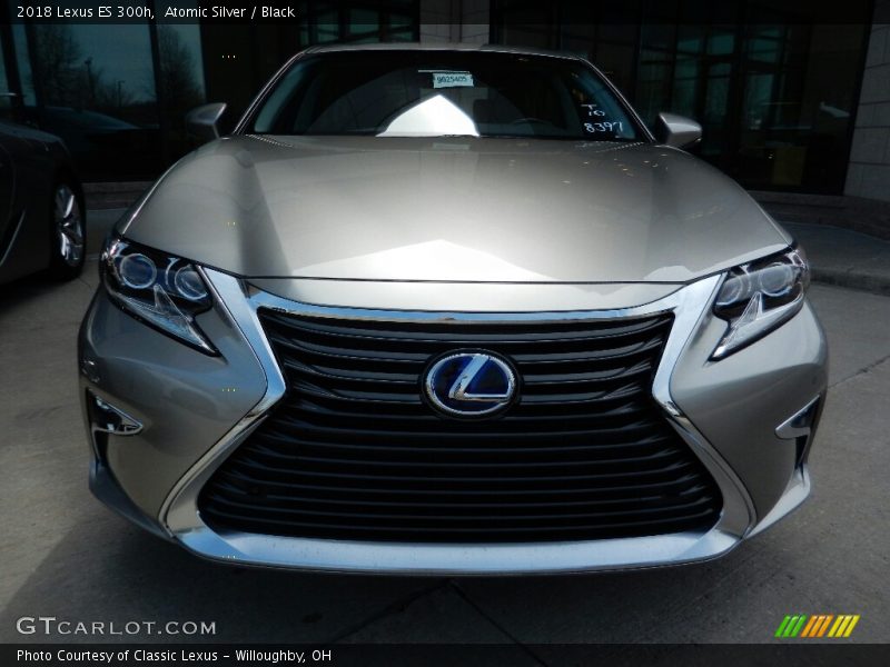 Atomic Silver / Black 2018 Lexus ES 300h