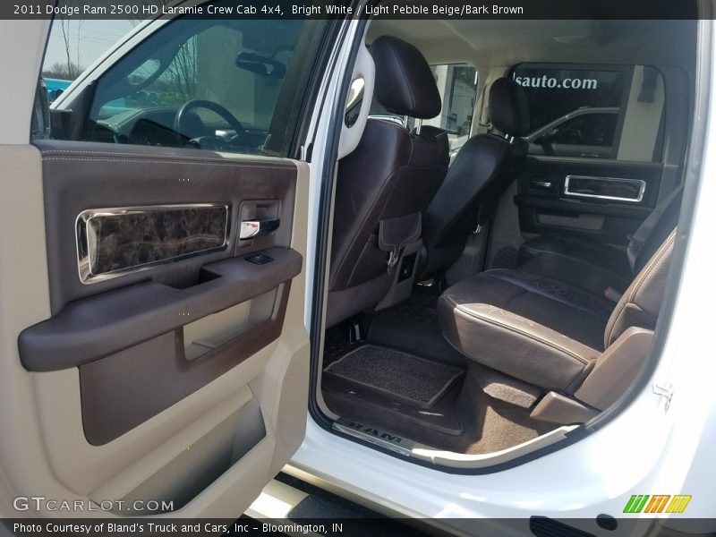 Bright White / Light Pebble Beige/Bark Brown 2011 Dodge Ram 2500 HD Laramie Crew Cab 4x4