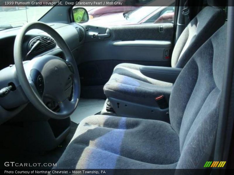 Deep Cranberry Pearl / Mist Gray 1999 Plymouth Grand Voyager SE