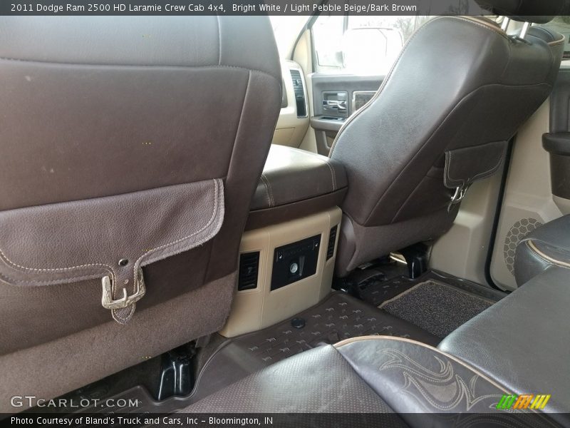Bright White / Light Pebble Beige/Bark Brown 2011 Dodge Ram 2500 HD Laramie Crew Cab 4x4