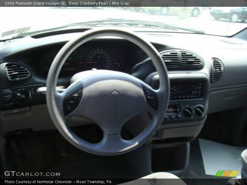 Deep Cranberry Pearl / Mist Gray 1999 Plymouth Grand Voyager SE