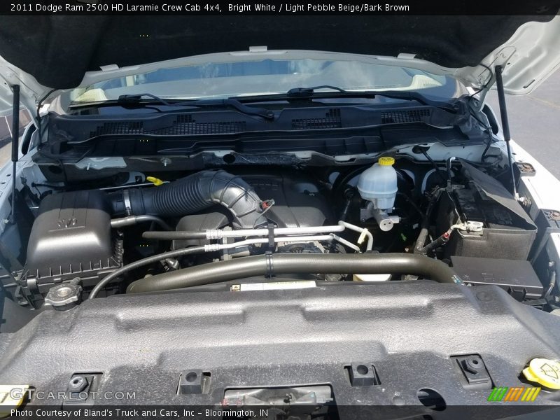 Bright White / Light Pebble Beige/Bark Brown 2011 Dodge Ram 2500 HD Laramie Crew Cab 4x4