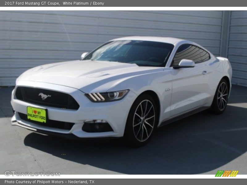 White Platinum / Ebony 2017 Ford Mustang GT Coupe
