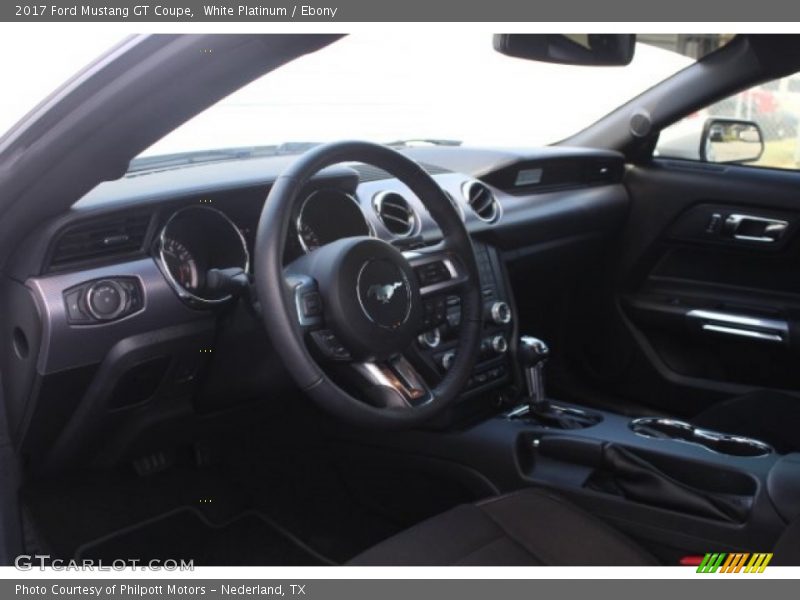 White Platinum / Ebony 2017 Ford Mustang GT Coupe