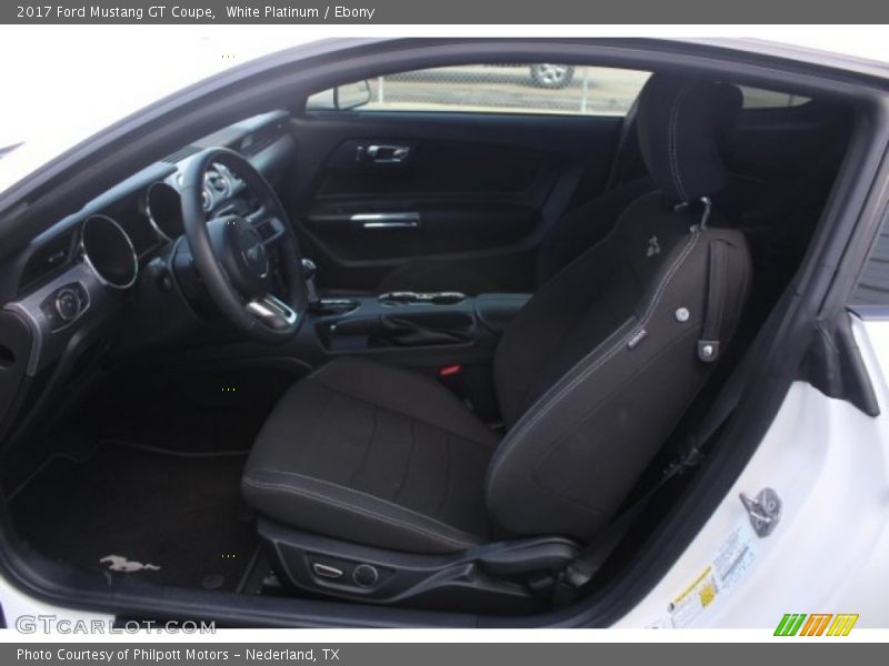 White Platinum / Ebony 2017 Ford Mustang GT Coupe