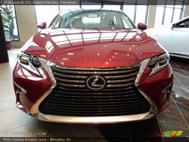 Matador Red Mica / Parchment 2018 Lexus ES 350