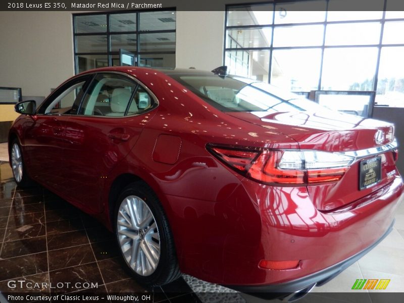 Matador Red Mica / Parchment 2018 Lexus ES 350