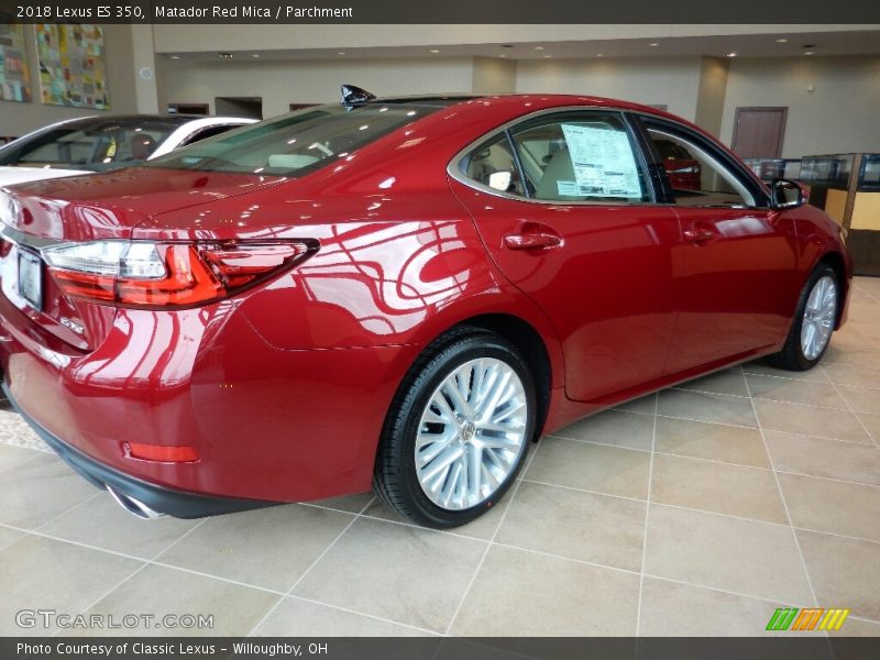 Matador Red Mica / Parchment 2018 Lexus ES 350