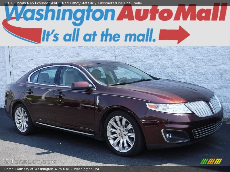 Red Candy Metallic / Cashmere/Fine Line Ebony 2010 Lincoln MKS EcoBoost AWD