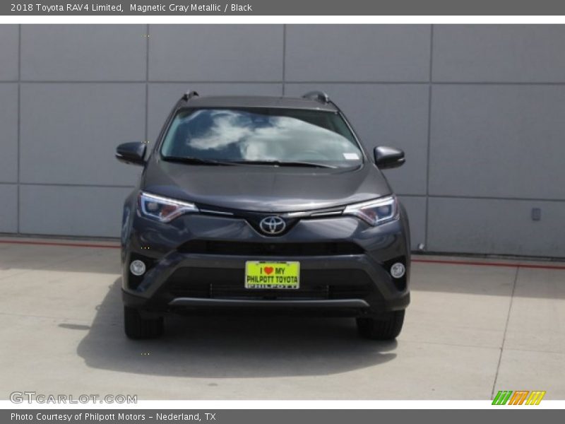 Magnetic Gray Metallic / Black 2018 Toyota RAV4 Limited